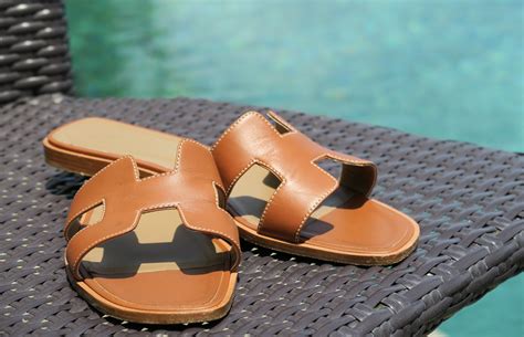 hoe vallen hermes oran slippers|hermes oran sandals.